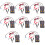 8Pcs Car Injector Tester Assorted Color Auto Injector Testing Tool 8