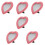 6Pcs Small Pink Heart Shaped Makeup Mirrors for Desktop and Wall 8