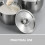 4Pcs Multipurpose Silver Stainless Steel Pot Lids for Kitchen Use 9