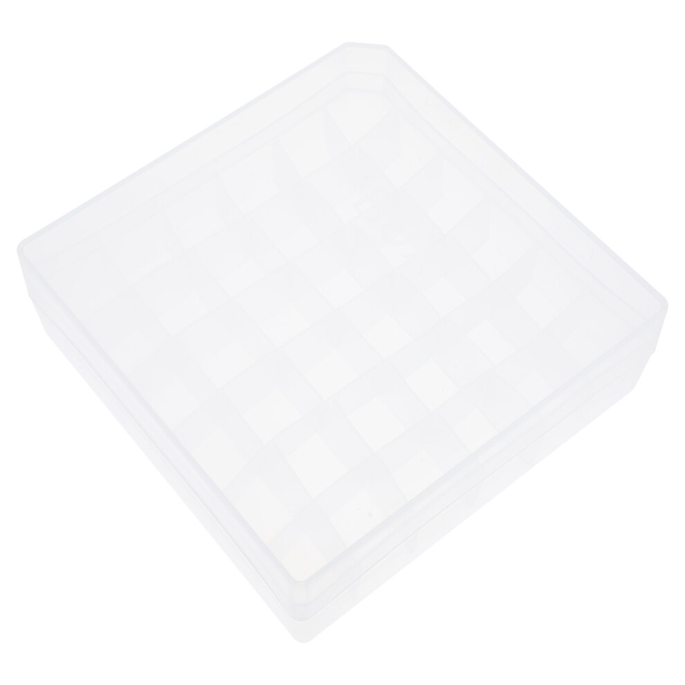 Ohphcall 3Pcs Transparent Plastic Sample Vial Box Durable Portable Storage Case