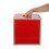 Red Multiuse Ticket Holder Box with Slot Aluminum Alloy 4