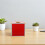 Red Multiuse Ticket Holder Box with Slot Aluminum Alloy 5