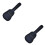 2Pcs Backpack Style Black Guitar Case with Protective Padding 5
