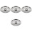 4Pcs Multipurpose Silver Stainless Steel Pot Lids for Kitchen Use 4