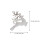 8Pcs Elegant Silver Deer Napkin Rings for Xmas Party Table Setting 9