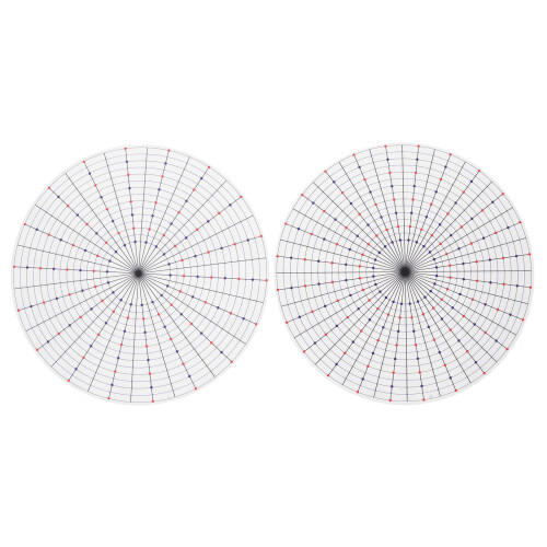 8Pcs Portable Plastic Rosette Maker Tool with Equal Spacing Template