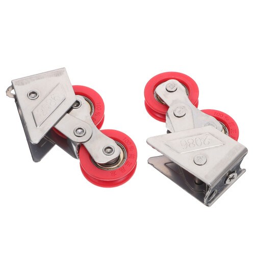 4Pcs Smooth Sliding Patio Door Rollers with Rust-Resistant Steel Frame