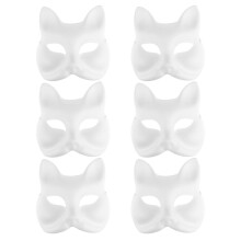 12St Blank Witte Maskers DIY Maskers Verfbaar Carnaval Decoratie