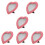 6Pcs Small Pink Heart Shaped Makeup Mirrors for Desktop and Wall 9