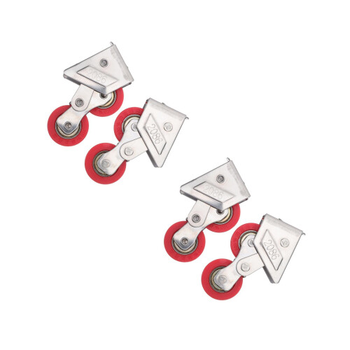 4Pcs Smooth Sliding Patio Door Rollers with Rust-Resistant Steel Frame 2