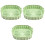 3Pcs Green Silicone Nonstick Reusable Cooking Mats 5