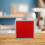Red Multiuse Ticket Holder Box with Slot Aluminum Alloy 9