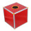 Red Multiuse Ticket Holder Box with Slot Aluminum Alloy 10
