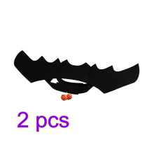 Halloween Bat Wings for Pets Black with Bell Adjustable Costume