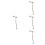 4Pcs Durable Silver Motorcycle Brake Hose Adapter Hydraulic Extension 8