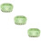 3Pcs Green Silicone Nonstick Reusable Cooking Mats 10