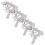 8Pcs Elegant Silver Deer Napkin Rings for Xmas Party Table Setting 2
