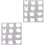 2Pcs Durable Wool Felt Molds Grey Handmade Felting Craft DIY Templates 4