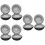 6Pcs Composite Travel Watch Cases for Men Black Soft Lined Storage Box 5