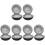 6Pcs Composite Travel Watch Cases for Men Black Soft Lined Storage Box 2