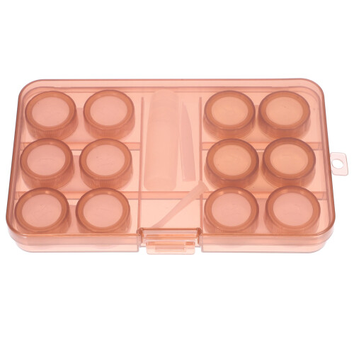 4Sets Plastic Contactlenshouder Draagbare Lensdoos Voor 1