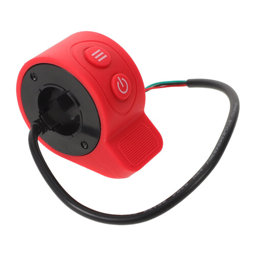 3Pcs Plastic Alloy Scooter Thumb Throttle Speed Control Red Handlebar 2