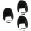 3Pcs Black Hard Hat Liner Insert Warm Winter Hat Accessories for Men 4