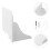 2Pcs Strong White Wall-Mounted Router Rack and Projector Tray Holder 10