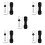 5Pcs Motorcycle Mirror Extenders Aluminum Alloy Rearview Adapter Kit 7