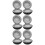 6Pcs Composite Travel Watch Cases for Men Black Soft Lined Storage Box 6