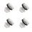 4Pcs Durable Plastic Urinal Spray Nozzle Heads Silver Replacement 4