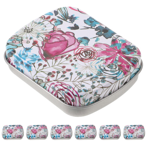 12Pcs Iron Storage Boxes Flip-Type Small Metal Box for Candy and Gifts 1