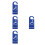 4Pcs Lightweight Handicap Parking Permit Tags Blue PVC Material 6
