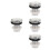 4Pcs Durable Plastic Urinal Spray Nozzle Heads Silver Replacement 6