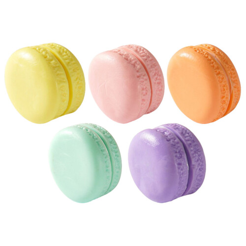 20Pcs Assorted Color Artificial Macaron Display PVC Fake Dessert Props