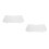 2Pcs Strong White Wall-Mounted Router Rack and Projector Tray Holder 6