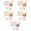 5Sets DIY Embroidery Kit Punch Needle Coaster Material Assorted Color 6