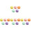 20Pcs Assorted Color Artificial Macaron Display PVC Fake Dessert Props 10