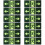 12Pcs Green Acrylic Luminous Exit Sign Emergency Safety Wall Sticker 9