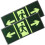 12Pcs Green Acrylic Luminous Exit Sign Emergency Safety Wall Sticker 3