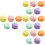 20Pcs Assorted Color Artificial Macaron Display PVC Fake Dessert Props 6