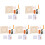 5Sets DIY Embroidery Kit Punch Needle Coaster Material Assorted Color 2