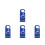4Pcs Lightweight Handicap Parking Permit Tags Blue PVC Material 5