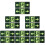 12Pcs Green Acrylic Luminous Exit Sign Emergency Safety Wall Sticker 11