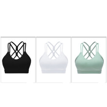 2Pcs Lightweight Lavender Wireless Yoga Bra Fashionable Fitness Bra