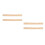 4Pcs Multi-Use Wood Sewing Ruler Orange Tailor Measurement Craft Tool 8