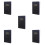 5Pcs 2025 Planners Black PU Hardback Academic Weekly Planner 9