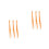 6Pcs Orange Phone Charm Straps Easy Attach Mobile Phone Straps 5