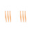 6Pcs Orange Phone Charm Straps Easy Attach Mobile Phone Straps 3