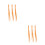 6Pcs Orange Phone Charm Straps Easy Attach Mobile Phone Straps 9